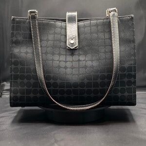 Kate Spade Dressy Black Nylon Textured Bag EUC, Vintage